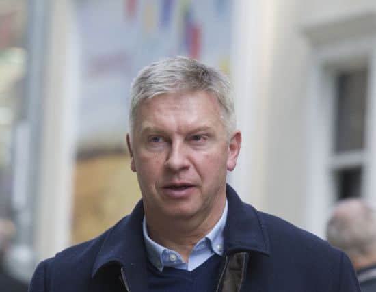 Former Leeds United Executive Director Adam Pearson, arriving at Leeds Employment Tribunal.