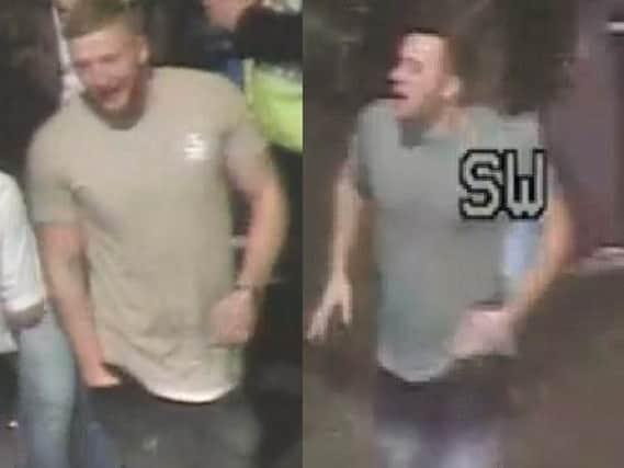 CCTV: Images from police of suspects following the incident in December. Pic: WYP.