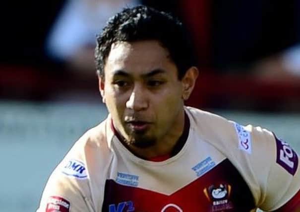 Match-winner Chris Ulugia scored a try in each half for Featherstone against Oldham.