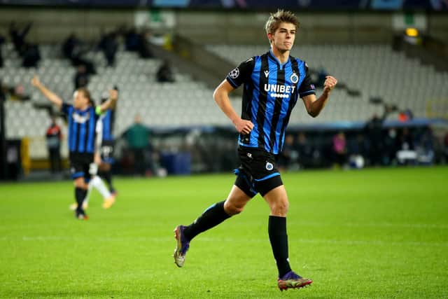Leeds United have been linked with a move for  Club Brugge’s 21-year old attacking midfielder Charles De Ketelaere (Pic: Getty images) 