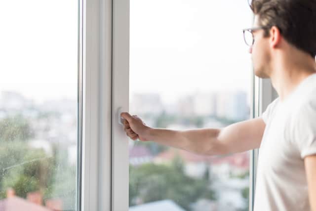Keep your home cool by closing windows.