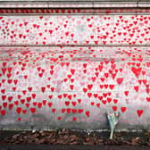 The Covid Memorial Wall in London.