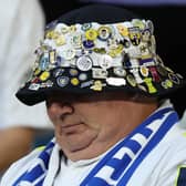 A Leeds United supporter during the friendly match vs Cagliari.