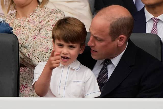 Prince Louis is fourth in line to the throne behind his siblings Prince George and Princess Charlotte