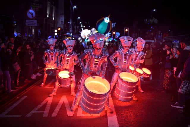 Leeds Light Night is an annual event in Leeds, with similar events taking place all over northern England throughout the year. 