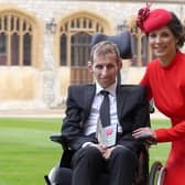 Rob Burrow and wife Lindsay.