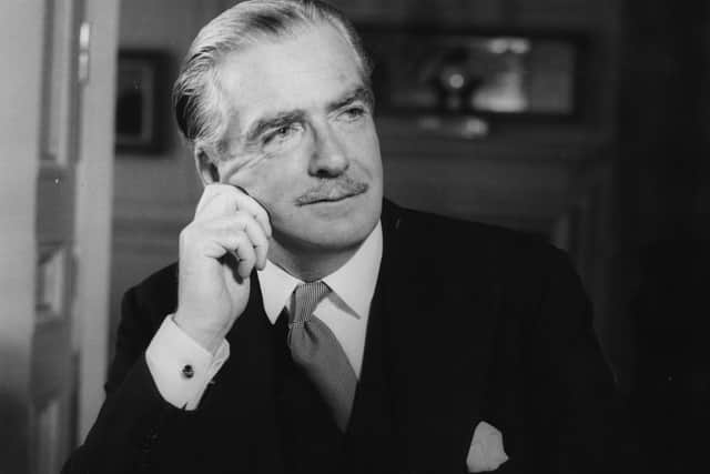 Sir Anthony Eden at his desk