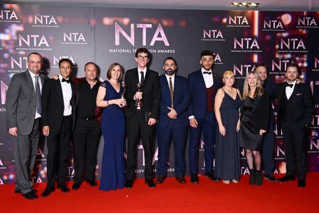 Mark Charnock and the cast and crew of Emmerdale (Getty Images) 