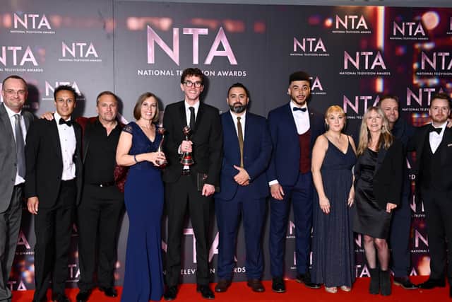 Mark Charnock and the cast and crew of Emmerdale (Getty Images)