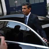 Britain’s former Chancellor of the Exchequer and Conservative Party leadership candidate, Rishi Sunak leaves his home in London on October 24, 2022. - Rishi Sunak is standing to be prime minister just weeks after failing in a first attempt and setting up a potentially bruising battle with his former boss Boris Johnson. Ex-finance minister Sunak said he had a “track record of delivery” and would lead Britain out of “profound economic crisis”, which experts say has been worsened by the aborted policies of outgoing leader Liz Truss. (Photo by JUSTIN TALLIS / AFP) (Photo by JUSTIN TALLIS/AFP via Getty Images)