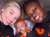 Nicola Adams and Ella Baig celebrated their three-month-old son’s first Halloween with matching outfits