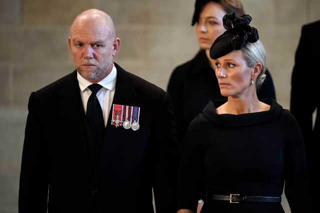 Mike Tindall was seen wearing his three medals at The Queen’s funeral alongside his wife Zara