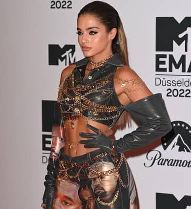 Noa Kirel attends the red carpet during the MTV Europe Music Awards 2022