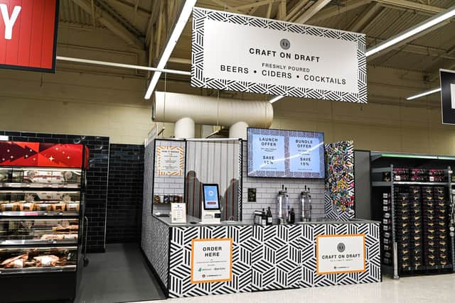 Asda in Pudsey has opened a new instore craft beer station for customers