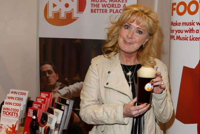 Former Coronation Street landlady Beverley Callard joins music licensing company PPL at the Northern Restaurant and Bar Show at Manchester Central on March 12, 2012 in Manchester, England. (Photo by Nathan Cox/Getty Images)