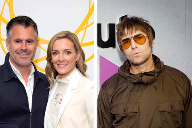 Gabby Logan has revealed that her husband, Kenny Logan, once put Liam Gallagher, in a headlock during a drunken debate about rugby. (Photo Credit: Getty Images) 