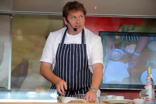 James Martin performs a cookery demonstation during the Festival of Food and Wine raceday at Ascot Racecourse on September 7, 2013 in Ascot, England. (Photo by Stuart C. Wilson/Getty Images for Ascot Racecourse)