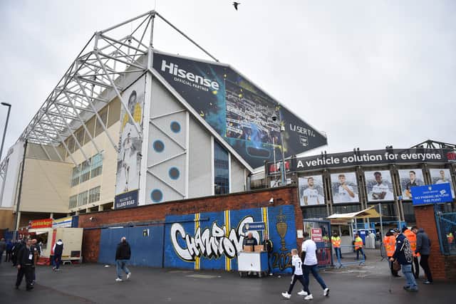 General view outside Elland Road prior to the Premier League match between Leeds United and Bournemouth.