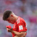 Daniel James of Wales reacts during the FIFA World Cup Qatar 2022 Group B match against Iran (Photo by Julian Finney/Getty Images)