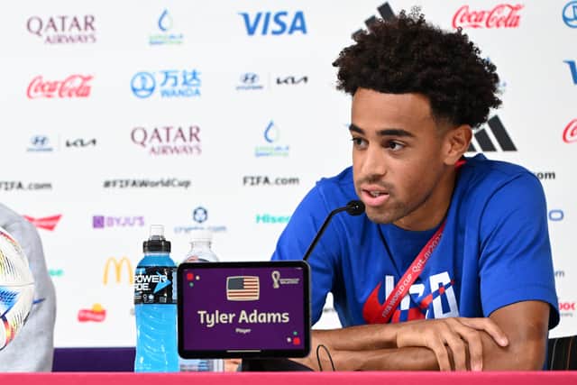 Tyler Adams remained composed during the press conference at the FIFA World Cup. 