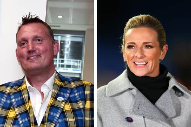 Gabby Logan paid tribute to Rugby star Doddie Weir, after the Scottish Rugby Union announced his death on behalf of the Weir family. (Photo Credit: Getty Images)
