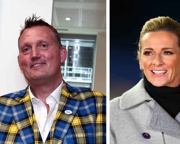 Gabby Logan paid tribute to Rugby star Doddie Weir, after the Scottish Rugby Union announced his death on behalf of the Weir family. (Photo Credit: Getty Images)