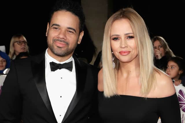 Justin Scott and Kimberley Walsh attend the Pride Of Britain Awards at Grosvenor House, on October 30, 2017 in London, England. (Photo by John Phillips/Getty Images)