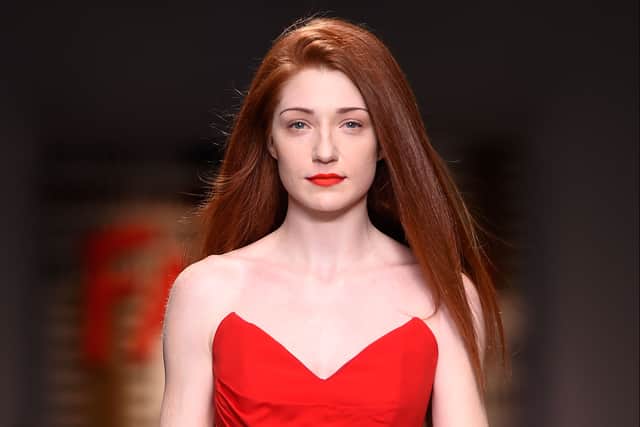 Nicola Roberts walks the runway at the Fashion For Relief charity fashion show to kick off London Fashion Week Fall/Winter 2015/16 at Somerset House on February 19, 2015 in London, England. The Fashion For Relief show is in support of Ebola, raising funds and awareness for Disaster Emergency Committee: Ebola Crisis Appeal and the Ebola Survival Fund. (Photo by Ian Gavan/Getty Images)