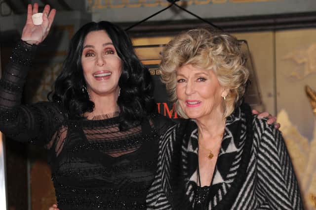  Singer/actress Cher and mom Georgia Holt pose as Cher is immortalized with hand and footprint ceremony at Grauman's Chinese Theatre on November 18, 2010 in Hollywood, California.  (Photo by Jason Merritt/Getty Images)