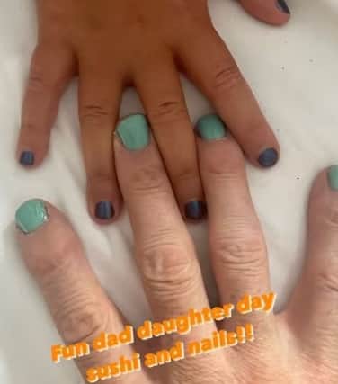 Mike shared a sweet post on his Instagram stories where he shared he had been painting his nails with one of his daughters (@mike_tindall12 - Instagram)