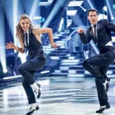 BBC handout photo of Helen Skelton and Gorka Marquez during the dress rehearsal of Strictly Come Dancing on BBC1. Issue date: Saturday December 17, 2022.