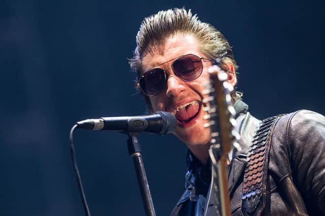 Alex Turner of Arctic Monkeys performs during the second day of Lollapalooza Buenos Aires 2019 at Hipodromo de San Isidro on March 30, 2019 in Buenos Aires, Argentina. (Photo by Santiago Bluguermann/Getty Images)