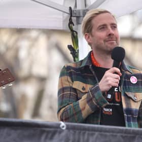 Ricky Wilson during the #March4Women 2020 on March 08, 2020 in London, England. The event is to mark International Women's Day. (Photo by Lia Toby/Getty Images)