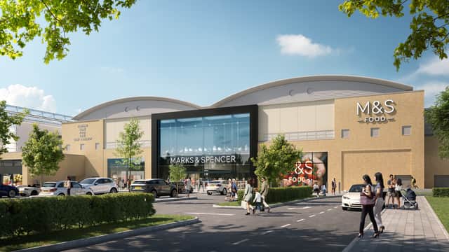 A CGI image of what the new M&S Leeds White Rose store will look like