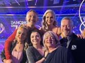 Nile Wilson has shared a photo of his family supporting his debut on Dancing on Ice just days before his dad is due to have brain surgery (@nilemw - Instagram)