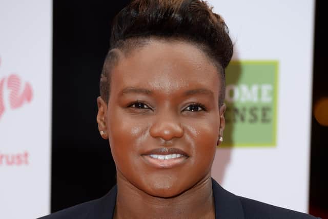 Great Britain’s Olympic boxer Nicola Adams.  (Photo by Jeff Spicer/Getty Images)