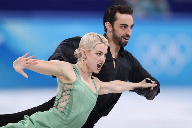 Olivia Smart made her Olympic debut at the Beijing 2022 Olympics with Adrián Díaz