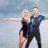 Nile Wilson and Dancing on Ice skating partner Olivia Smart. 