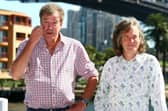 TV Presenters Jeremy Clarkson and James May. (Photo by Mike Flokis/Getty Images)