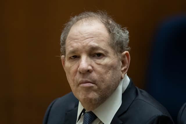 Former film producer Harvey Weinstein appears in court at the Clara Shortridge Foltz Criminal Justice Centre on October 4, 2022 in Los Angeles, California. (Photo by Etienne Laurent-Pool/Getty Images)