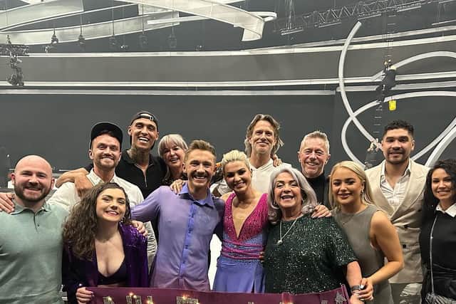 Nile’s family and friends came out to support the former gymnast as he won Dancing on Ice 2023 (@joannajwilson - Instagram)