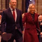 Mike and Zara Tindall attend the 'Together at Christmas' Carol Service at Westminster Abbey