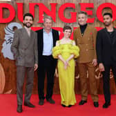 Justice Smith, Hugh Grant, Sophia Lillis, Chris Pine and Rege-Jean Page attend the Berlin Special Screening of Paramount Pictures' and eOne's "Dungeons & Dragons: Honor Among Thieves"