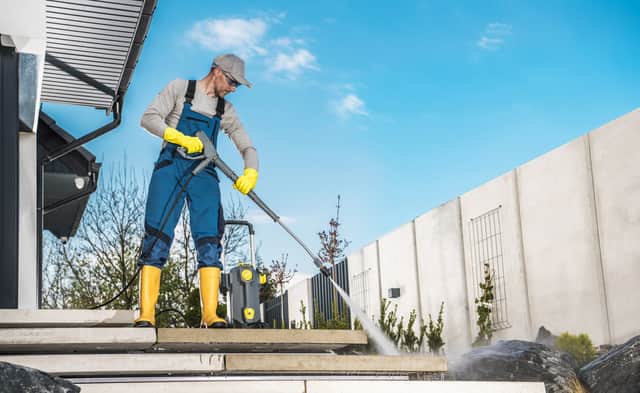Borrow a pressure washer rather than buy one to save cash (photo: Adobe)