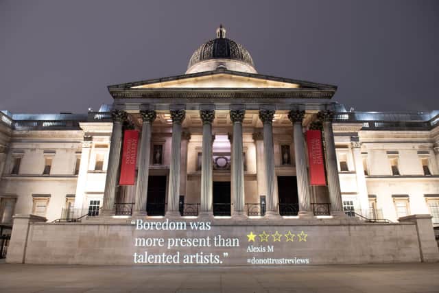 ‘Laughable one-star reviews light up The National Gallery as homestay company Plum Guide warns the nation of the danger in trusting them’