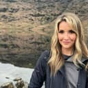 Helen posted a snap with the picturesque surroundings of the Lake District in the background. (Picture: Instagram/@helenskelton)