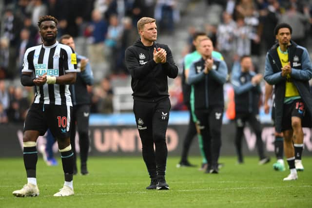 Eddie Howe was confronted by a spectator at Elland Road (Image: Getty Images)