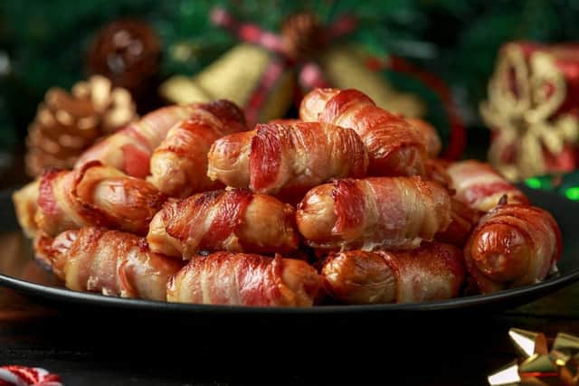 Christmas Pigs in blankets,are second favourite festive food (photo: Shutterstock)