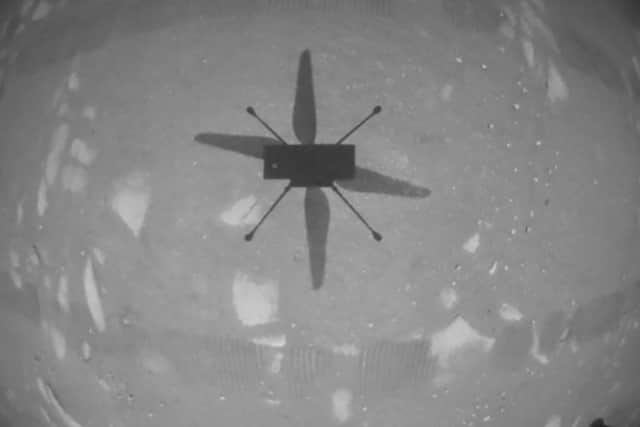 Nasa makes history with helicopter flight on Mars - and sends back these incredible images (NASA)