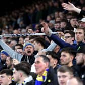 Leeds united fans cheer on their side against Nottingham Forest (Image: Getty Images)